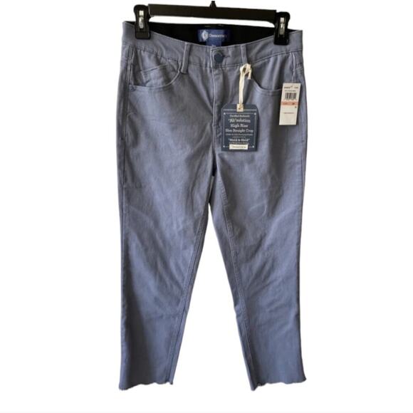 Democracy Absolution‎ High Rise Slim Straight Crop Raw Hem Jeans Plus Size 22W - Picture 4 of 10